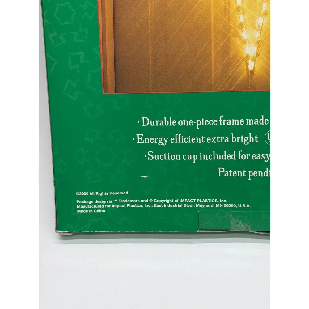 Impact Plastics Lighted Star of‎ Bethlehem 17 Inch Window Decoration 43 Light